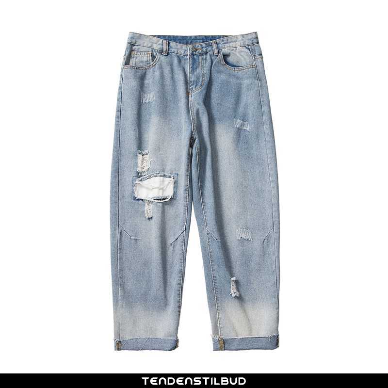 Jeans Herre Trend Mænd Mørkeblå