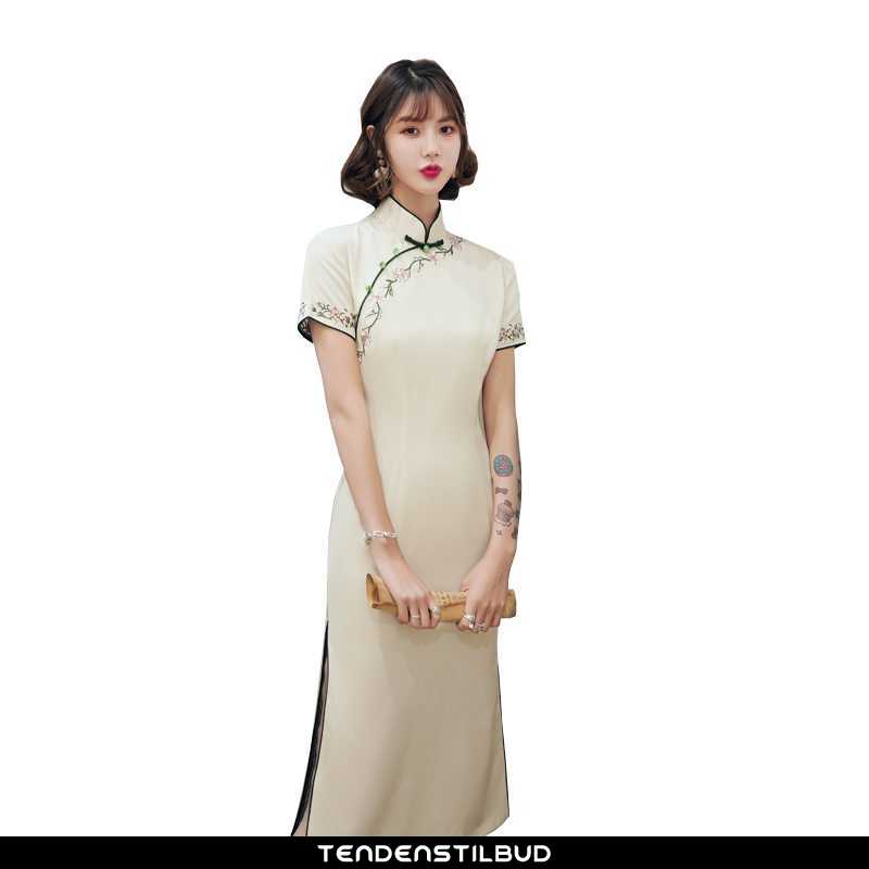 Kjoler Dame Cheongsam Elegante Alt Matcher