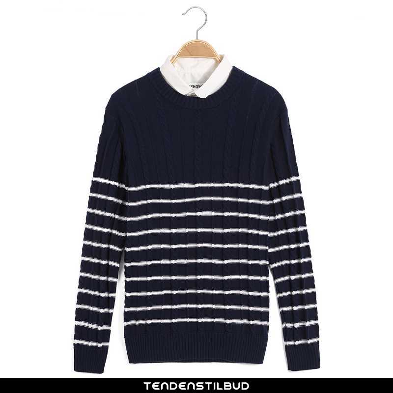 Sweatere Herre Undertrøje Strikket Trend Pullover